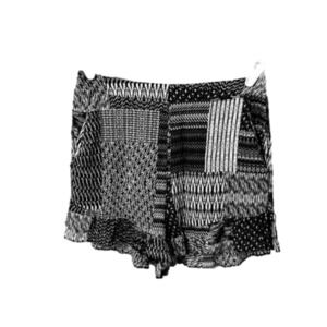 Bcbg MAXAZRIA slinky shorts, size S, black, white, blue & peach.